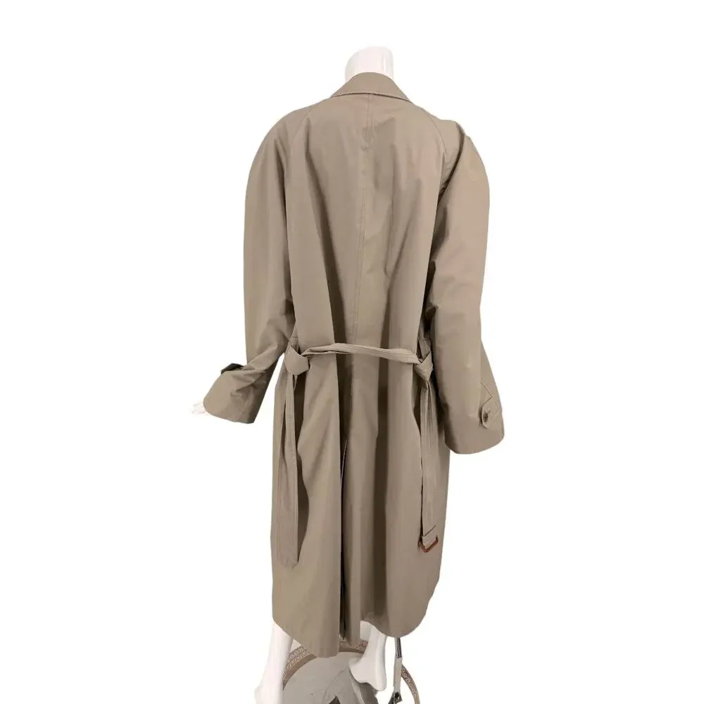 Christian Dior Monsieur Vintage Oversized Trench Coat Taupe Brown Men's Size 42L